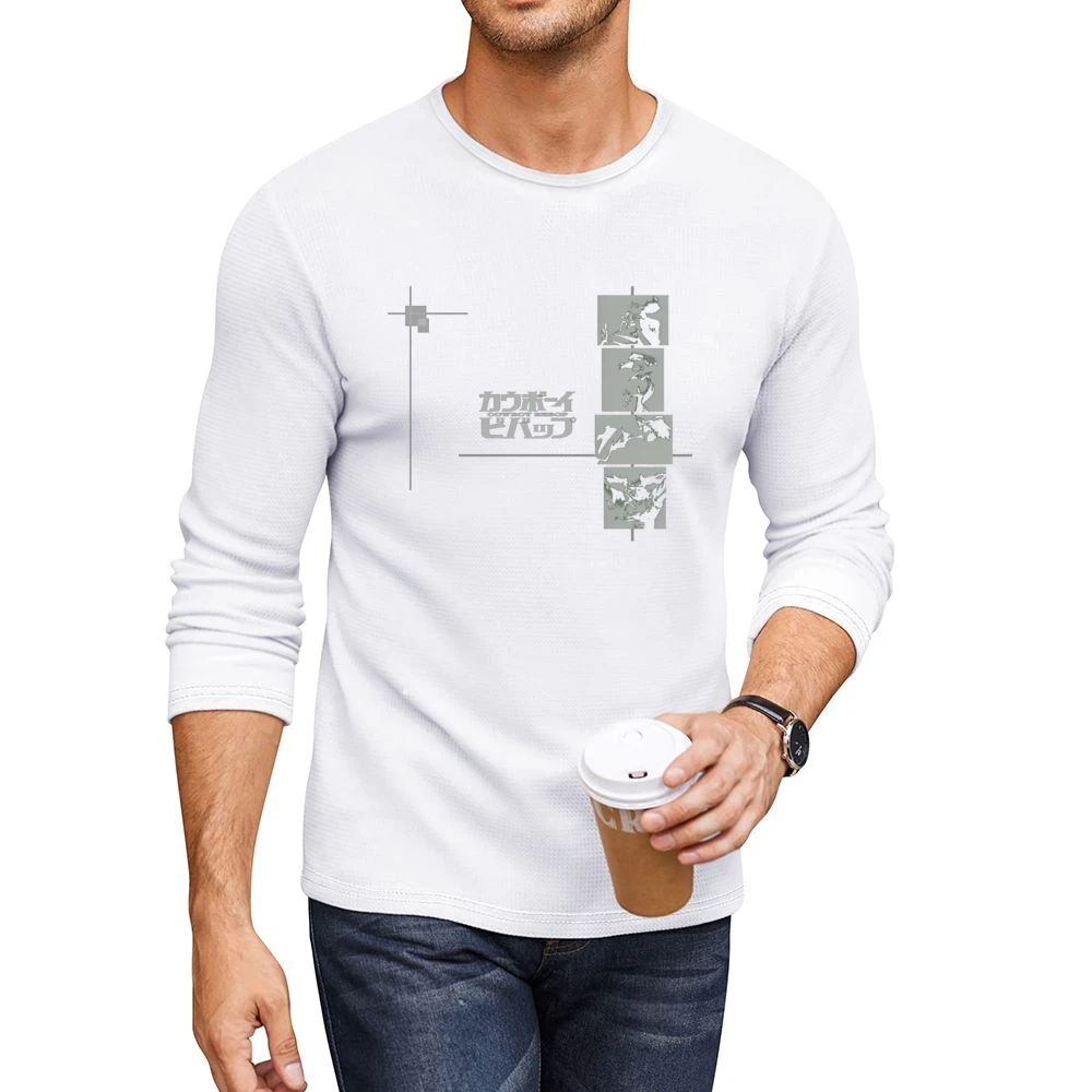 Cowboy Bebop space ship crew bounty hunter Spike faye Radical Ed Jet a Men CrewNeck Long Sleeve T-Shirt
