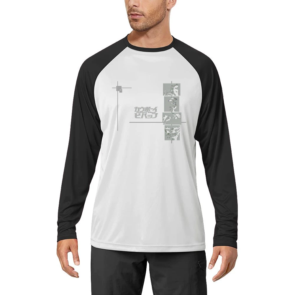 Cowboy Bebop space ship crew bounty hunter Spike faye Radical Ed Jet a Men Long Sleeve T-Shirt