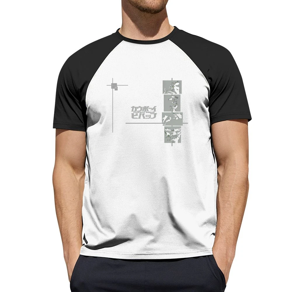 Cowboy Bebop space ship crew bounty hunter Spike faye Radical Ed Jet a Men Short Sleeve T-Shirt