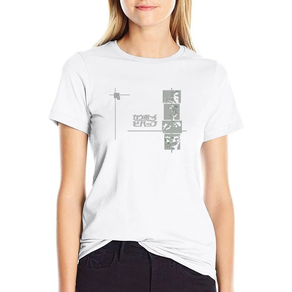 Cowboy Bebop space ship crew bounty hunter Spike faye Radical Ed Jet a US Size Women Ladies T-shirt