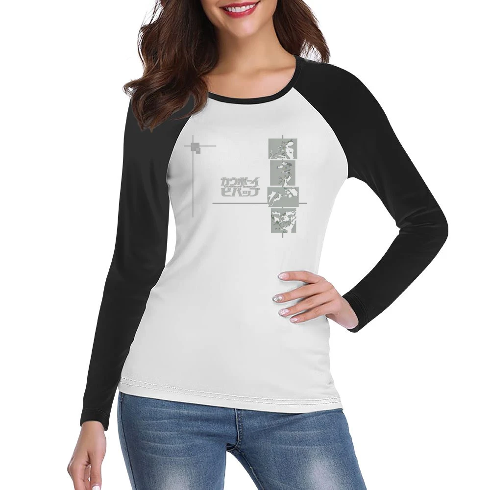 Cowboy Bebop space ship crew bounty hunter Spike faye Radical Ed Jet a Women Ladies Long Sleeve T-Shirt