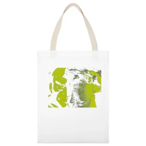 Cowboy bebop bounty hunter Jet Black White Canvas Tote Shopping Bag
