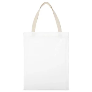 Crawling Skeleton Fun Grunge Graphic Tee Shirt White Canvas Tote Shopping Bag