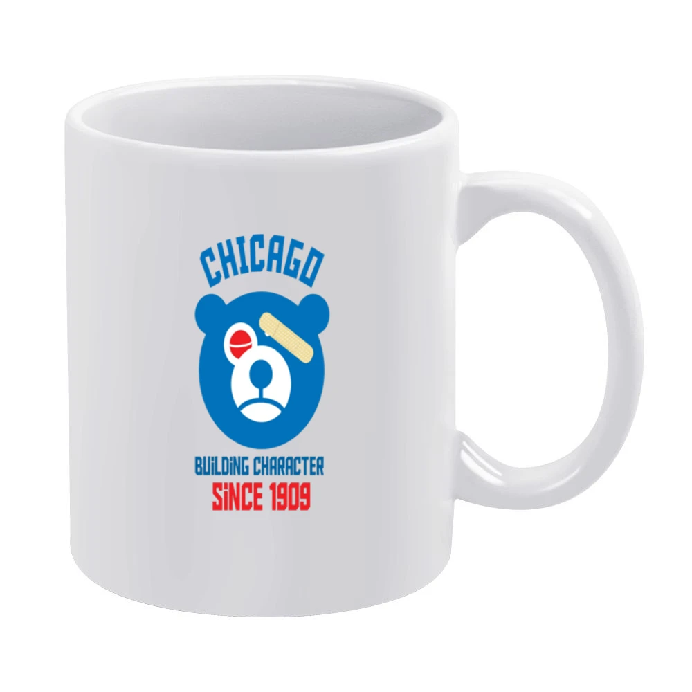 Cubs Building Character Tshirt White Mug