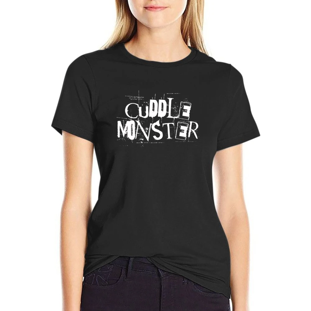 Cuddle Monster Fun Grunge Graphic US Size Women Ladies T-shirt