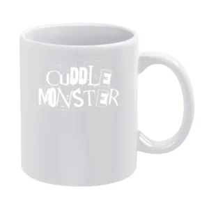 Cuddle Monster Fun Grunge Graphic White Mug