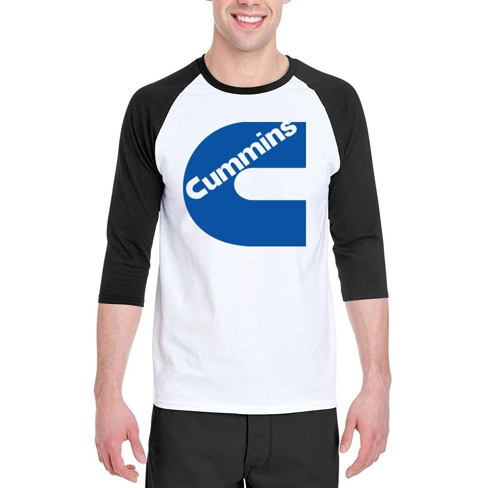 Cummins Motor Dodge Auto Men 3/4 Sleeve T-Shirt