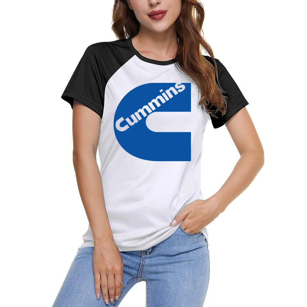 Cummins Motor Dodge Auto Women Ladies Short Sleeve T-Shirt
