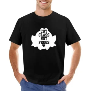 Cut Class Not Frogs Funny Science Nerd Geek School Fun Asian Size Men T-Shirt