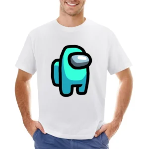 Cyan Suspect Fun Video Game Fan Asian Size Men T-Shirt