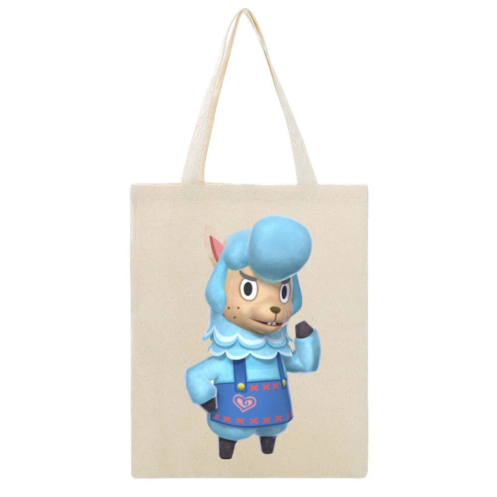 Cyrus From Animal Crossing Nintendo Character Video Game Beige Canvas Tote Shopping Bag