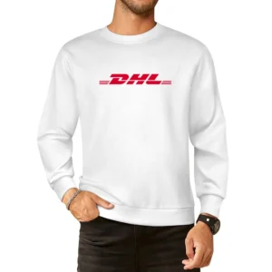 DHL Popular Graphic Logo Tee Shirt European Size Pullover Sweater