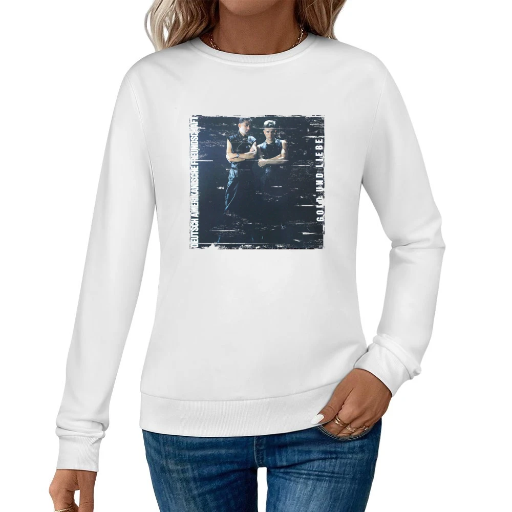 Daf Gold Und Liebe Album Cover Distressed Image Women Pullover Sweatshirt