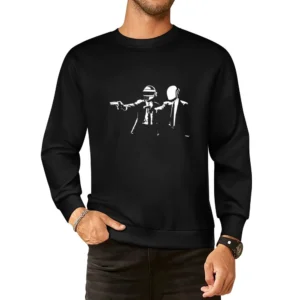 Daft punk duo house music artist in Pulp fiction vincent and Jules mov European Size Pullover Sweater
