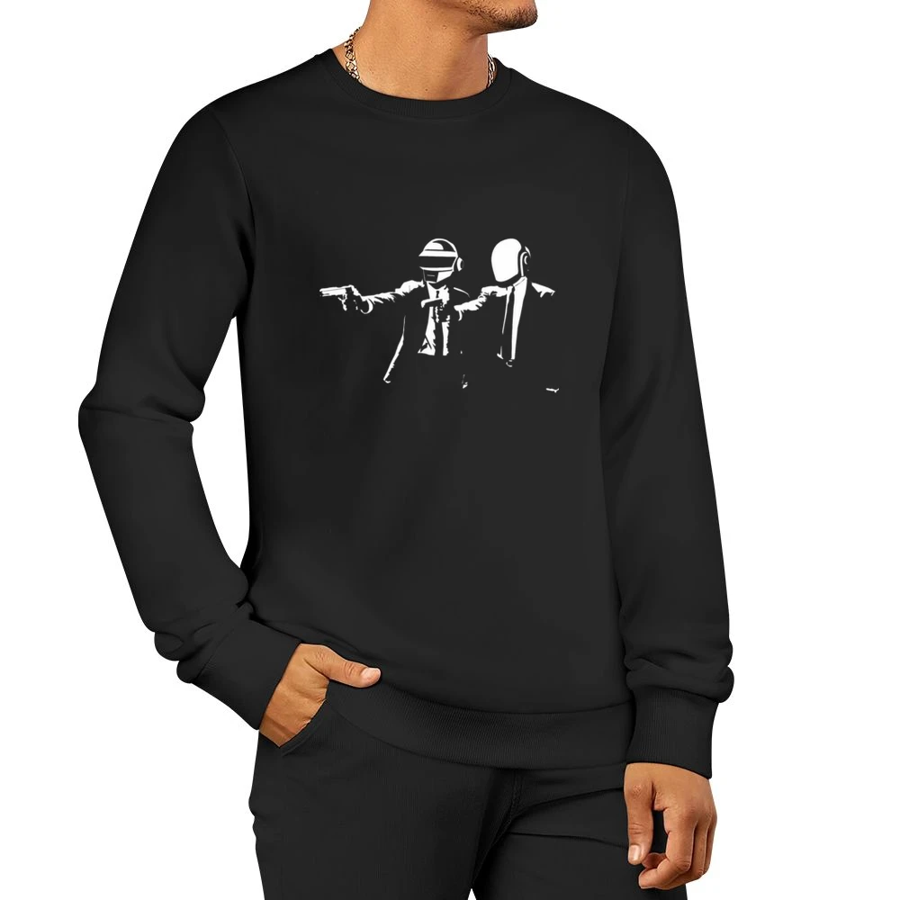 Daft punk duo house music artist in Pulp fiction vincent and Jules mov Men Pullover Sweatshirt