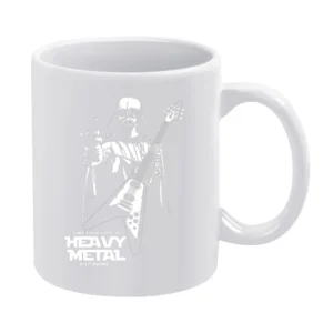 Darth Vader Heavy Medal White Mug