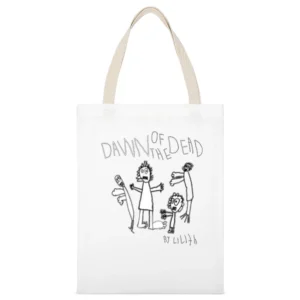 Dawn of the Dead Stick Figure Tshirt White Canvas Tote Shopping Bag