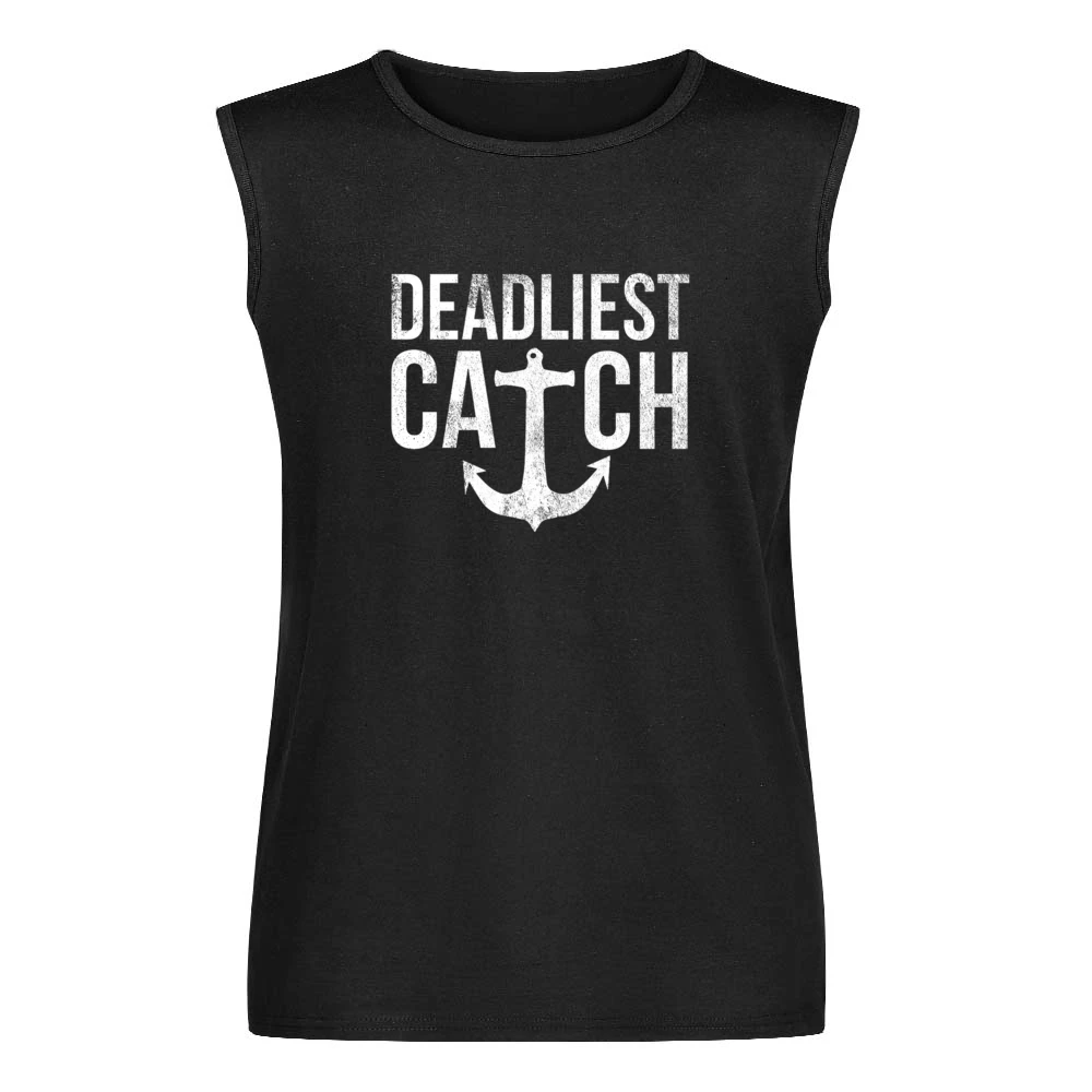 Deadliest Catch Fun Popular Graphic TV Show Fishing Men Sleeveless T-Shirt