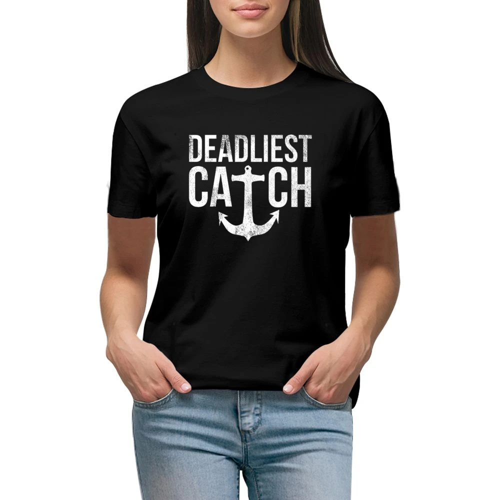 Deadliest Catch Fun Popular Graphic TV Show Fishing Premium Women Ladies T-shirt