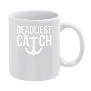 Deadliest Catch Fun Popular Graphic TV Show Fishing White Mug