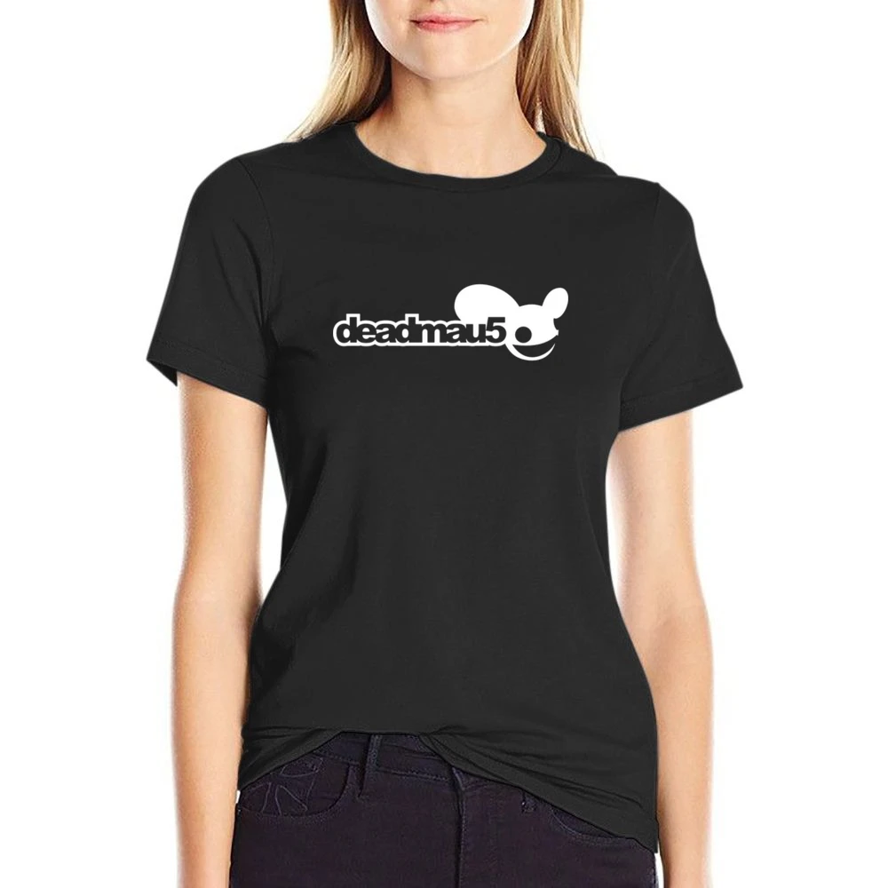 Deadmau5 dead mause house music US Size Women Ladies T-shirt