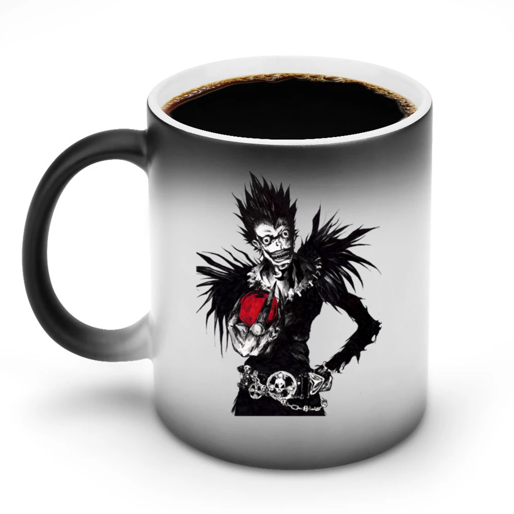 Death slayer god reaper Shinigami Ryuuk with an apple Death Note manga Discoloration Mug
