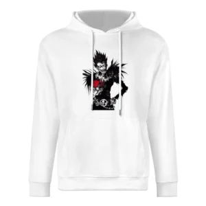 Death slayer god reaper Shinigami Ryuuk with an apple Death Note manga European Size Men Hoodie