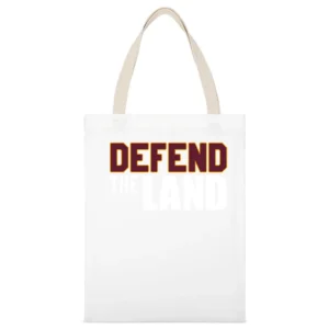 Defend The Land Black Out Cleveland Cavs Ohio Basketball Graphic Fan T White Canvas Tote Shopping Bag