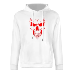 Demon evil red demonic skull European Size Men Hoodie