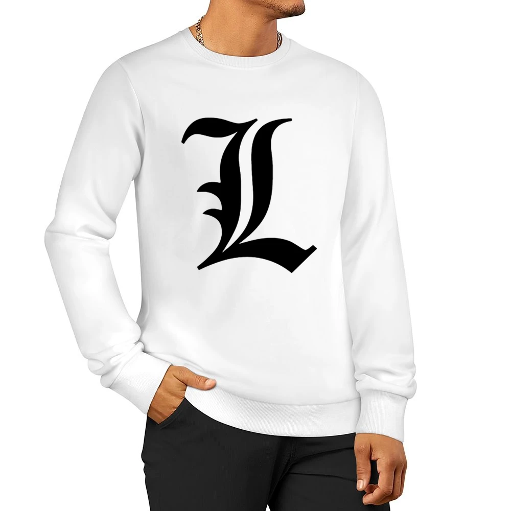 Detective L Death Note manga Men Pullover Sweatshirt