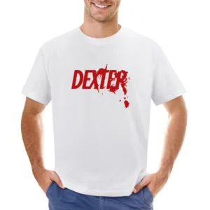 Dexter Fun Graphic TV Show Title Graphic Fan Asian Size Men T-Shirt
