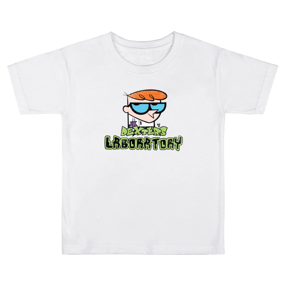 Dexters Laboratory Fun Cool Vintage Style Distressed Look Retro Tv Sho Kids Boys Girls T-Shirt