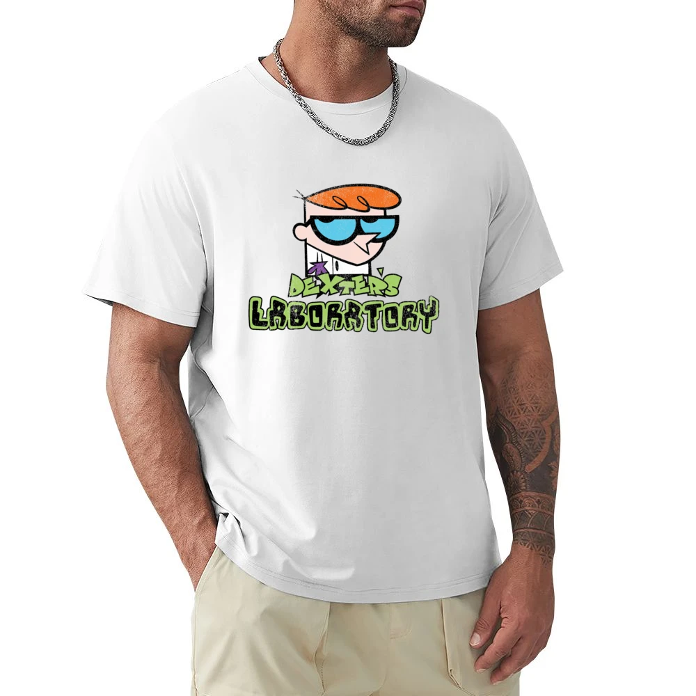 Dexters Laboratory Fun Cool Vintage Style Distressed Look Retro Tv Sho Premium Men T-shirt