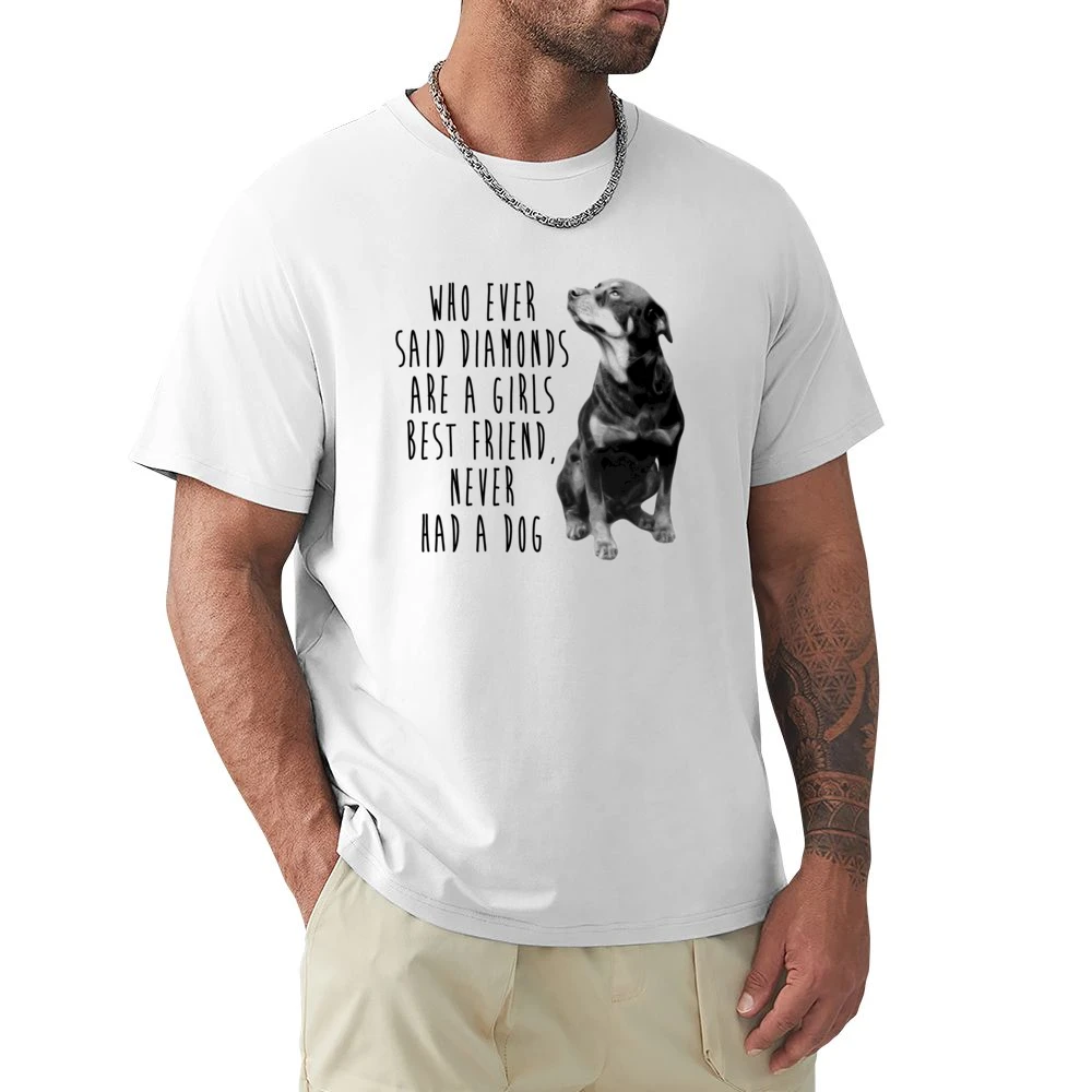 Diamonds Are A Girls Best Friend Never Had A Dog Fun Rottweiler T Shir Premium Men T-shirt