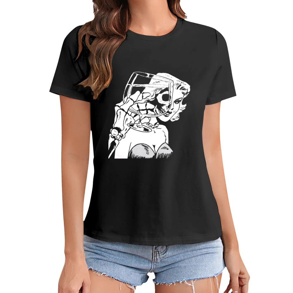 Die Die My Darling e horror punk band the Misfits Asian Size Women Ladies T-shirt