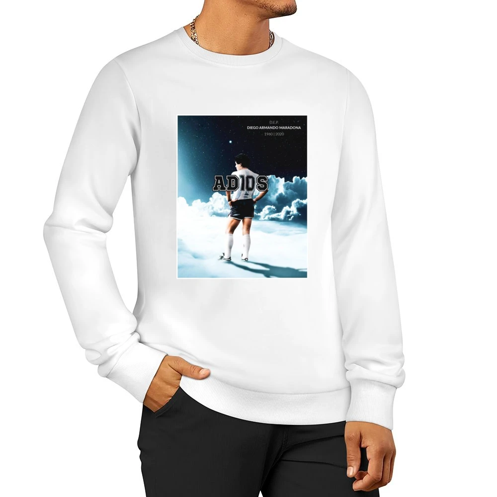 Diego Maradona Rip Adios Tribute Argentina Soccer Legend Men Pullover Sweatshirt