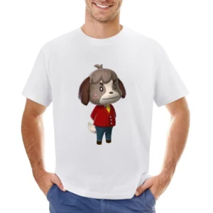 Digby From Animal Crossing Nintendo Character Video Game Asian Size Men T-Shirt