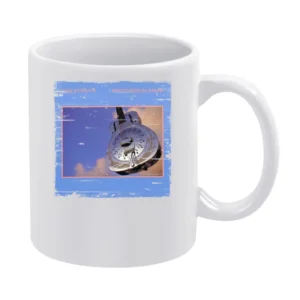 Dire Straits Brothers In Arms Album Cover Distressed Image White Mug