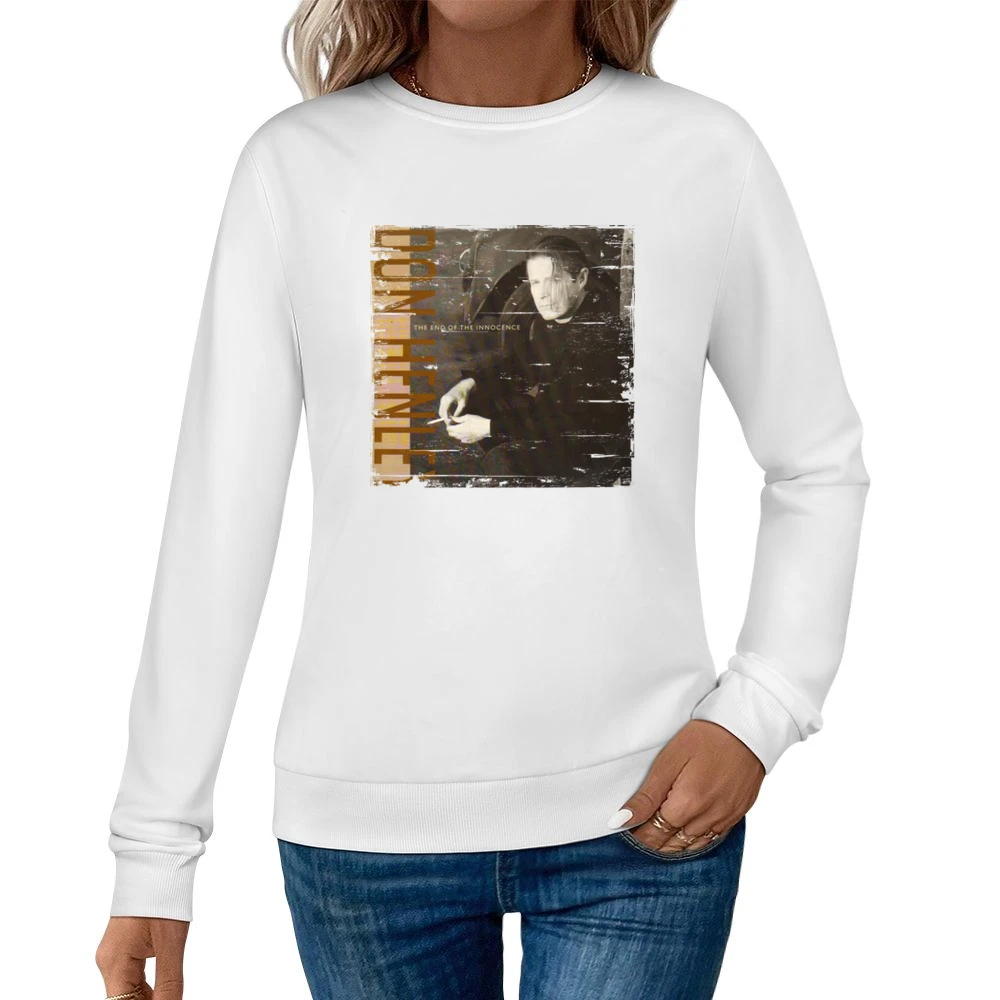 Don Henley The End Of Innocence Album Cover Distressed Image Women Pullover Sweatshirt