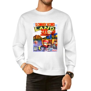 Donkey Kong Land 3 Game Boy Nintendo Old School Retro Video Game Fan D European Size Pullover Sweater