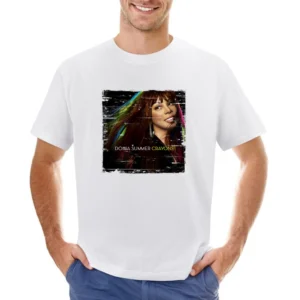 Donna Summer Donna Summer Album Cover Distressed Image Asian Size Men T-Shirt