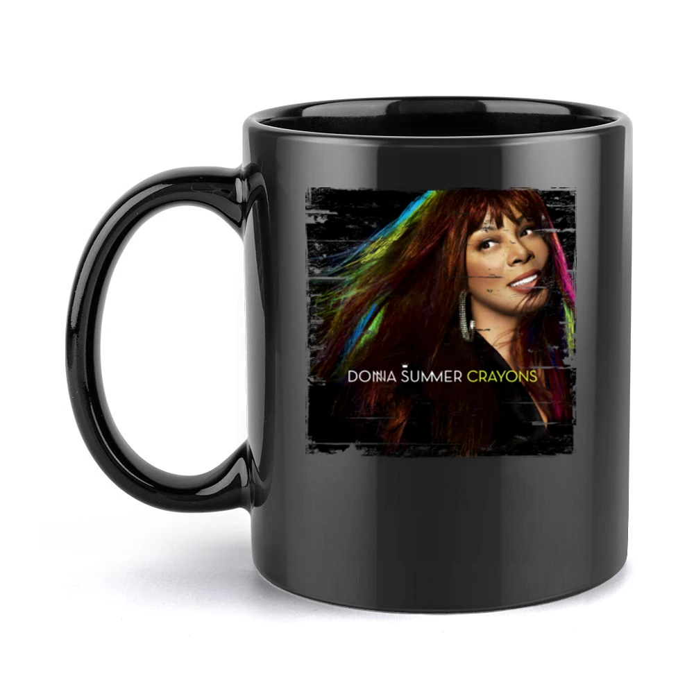 Donna Summer Donna Summer Album Cover Distressed Image Black Mug