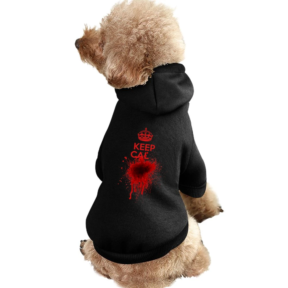 Dont Keep Calm Funny Blood Splatter Parody Graphic Tee Shirt Pet Apparel Clothes