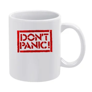 Don't Panic White Mug
