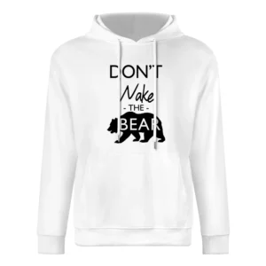 Dont Wake The Bear Funny Sleep Lover Graphic European Size Men Hoodie