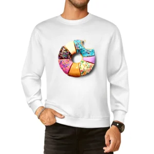Donut Flavors Different Types Fun Food Tee Shirt European Size Pullover Sweater