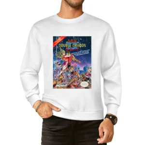 Double Dragon 2 Nes Nintendo Old School Retro Video Game Fan Distresse European Size Pullover Sweater