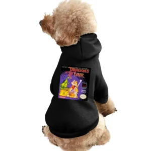 Dragons Lair Game Boy Nintendo Old School Retro Video Game Fan Distres Pet Apparel Clothes