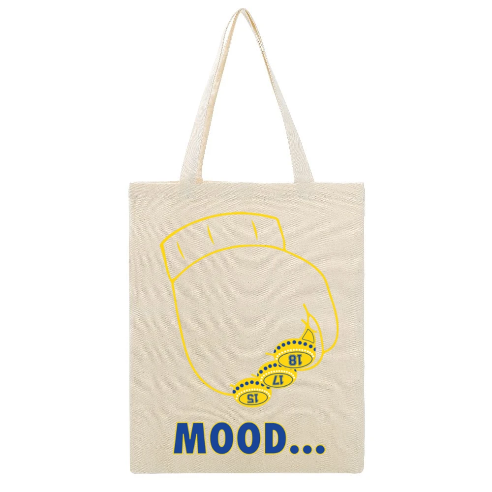 Draymond Green Parade Mood Golden State Champions Funny Basketball T S Beige Canvas Tote Shopping Bag