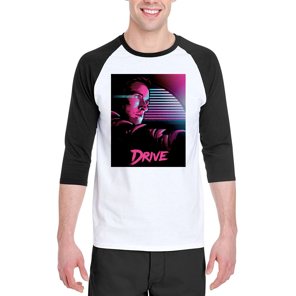 Drive Movie Ryan Gosling Poster Men 3/4 Sleeve T-Shirt